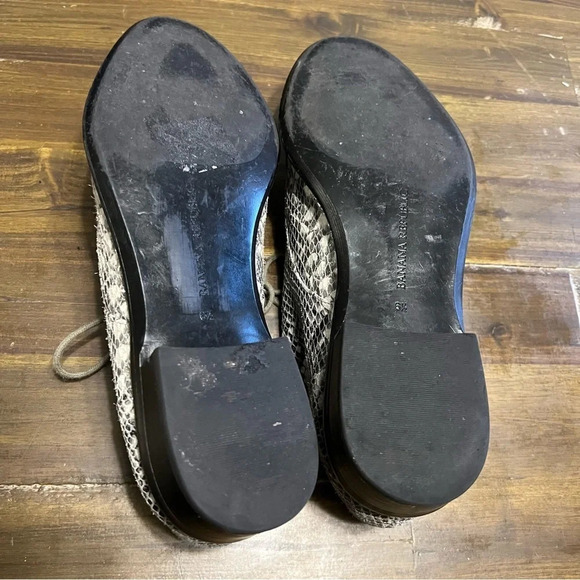 Banana Republic Snake Print Leather Loafers - Picture 7 of 9